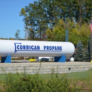 commercial propane storage tank