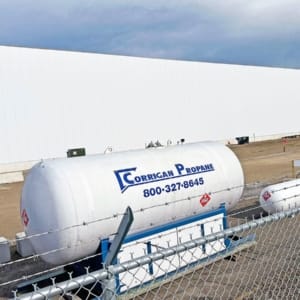 large commercial propane tank