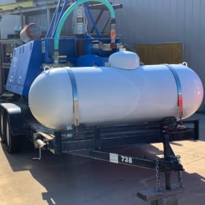 temporary industrial propane tank