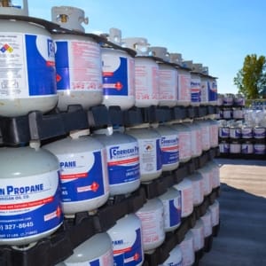 propane tanks filled to be delivered